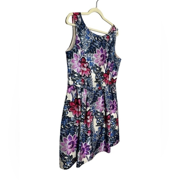 Taylor Fit and Flare Floral Feminine Cottagecore Sleeveless Dress Size 14 - Picture 6 of 11